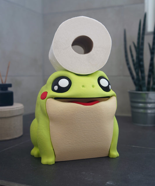 Frodrick Klopapierspender Frontalansicht – 3D-Druck PrintDuck