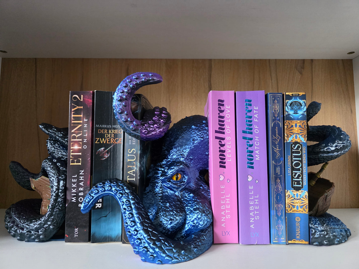 Kraken Buchstütze Tentakel Detailansicht – 3D-Druck PrintDuck