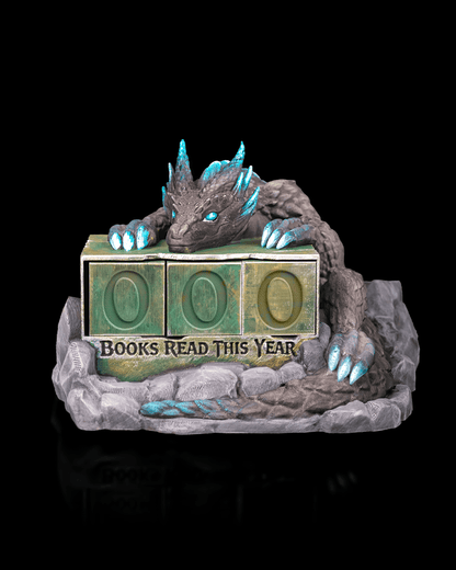 Drachen-Wächter Books read this year mit drehbaren Würfeln – 3D-Druck