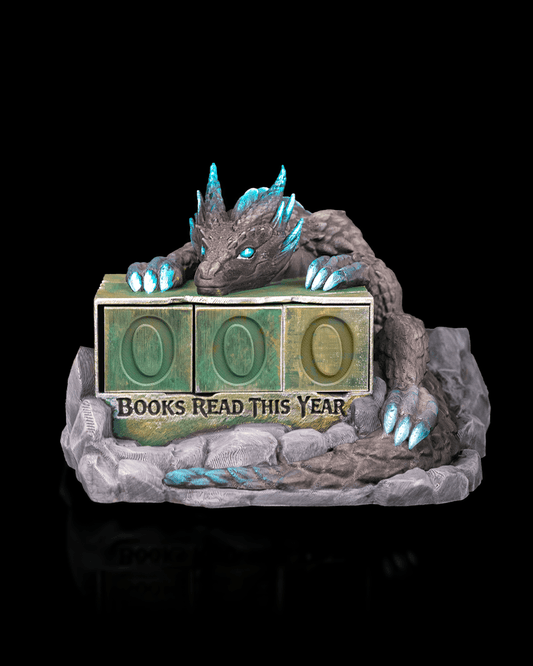 Drachen-Wächter Books read this year mit drehbaren Würfeln – 3D-Druck