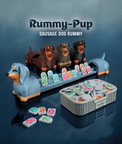 Rummy-Pup Dackel Spielstein-Halter – 3D-Druck Rummikub Zubehör