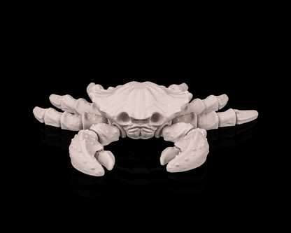 Flexible Skelett-Krabbe in Weiß – 3D-Druck Gothic Fantasy Deko