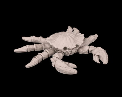 Skelett-Krabbe in Knochenfarbe – Gothic Tiefsee 3D-Druck