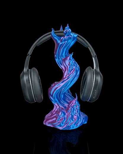 Controller Ständer Skulls & Flames – Schimmerfarbe Schwarz-grün