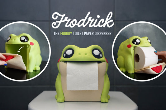 Frodrick der Klopapierspender in Grün – witzige Badezimmer-Deko
