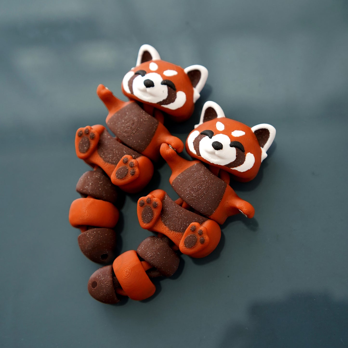 Flexi Tierchen, die sich an den Händen halten, Schüsselanhänger, einzeln